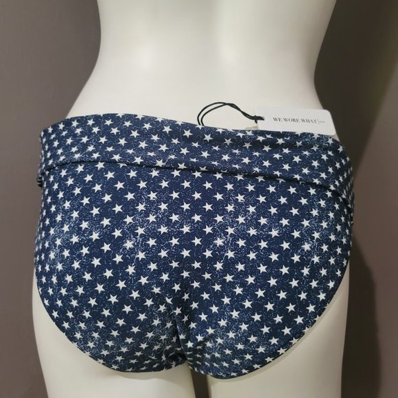 WeWoreWhat Annie Star-Print Hipster Bikini Bottom Blue - Picture 5 of 10